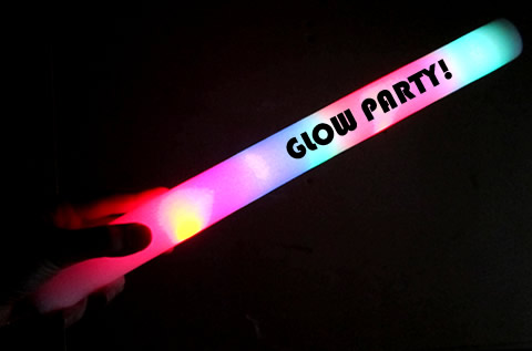 Foam Glow Sticks Party Cheer Supplies with 3 Modes Colorful